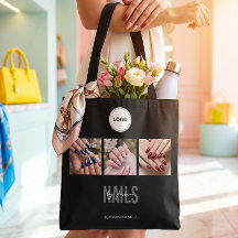 Black Nails Studio Foto Collage Elegante Logo