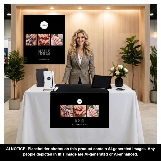 Black Nails Studio Fotocollage Beurs Wandkleed