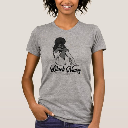 BLACK NANCY T-SHIRT (Voorkant)