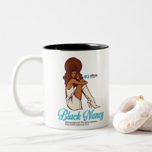 BLACK NANCY TWEEKLEURIGE KOFFIEMOK (Met donut)