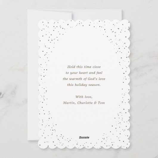 Black Nativity Scene Christmas Star Christian Feestdagenkaart (Achterkant)