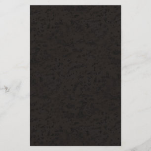 Black Natural Cork Bark look Wood Graan Briefpapier