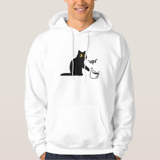 Black naughty Cat Hoodie