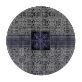 Black, Navy, Grey X's en O's Pattern Snijplank (Voorkant)