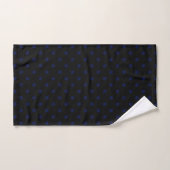 Black Navy Polka Dot Bad Handdoek (Handdoek)