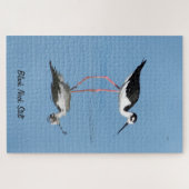 Black Neck Stilt Jigzaag Puzzle Legpuzzel (Horizontaal)