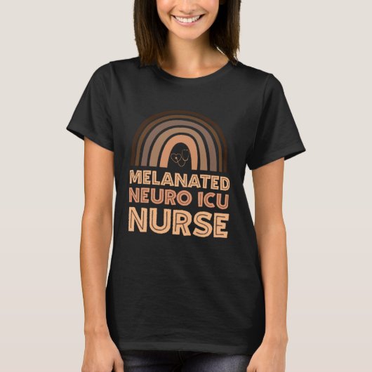 Black Neuro ICU Nurse Appreciation Week Neuro Inte T-shirt (Voorkant)