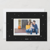 Black New Home for the Holidays Photo  Feestdagenkaart (Achterkant)