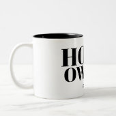 Black New Homeowner jaar ingesteld Tweekleurige Koffiemok (Links)