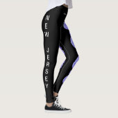 Black New Jersey Violet State Flower Leggings (Rechts)
