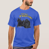 Black Newfie Newfoundland volledig gevaarlijk T-shirt (Voorkant)