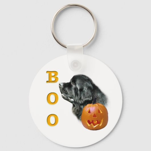 Black Newfoundland Boo Sleutelhanger (Voorkant)