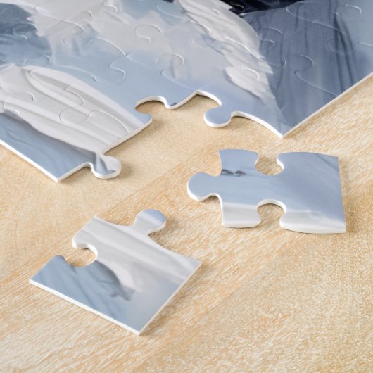 Black Newfoundland Christmas Red Truck Holiday Legpuzzel (Zijkant)