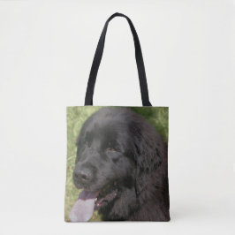 Black Newfoundland Dog Animal Tote Bag