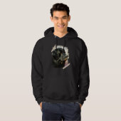 Black Newfoundland Dog - Schilderen Hoodie (Voorkant volledig)