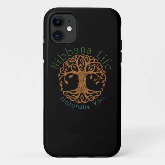 Black Nibbana Life Case-Mate iPhone Case (Achterkant)