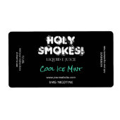 Black Nicotine E Juice Labels (Voorkant)