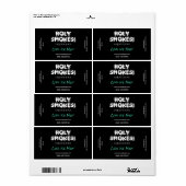 Black Nicotine E Juice Labels (Full Sheet)