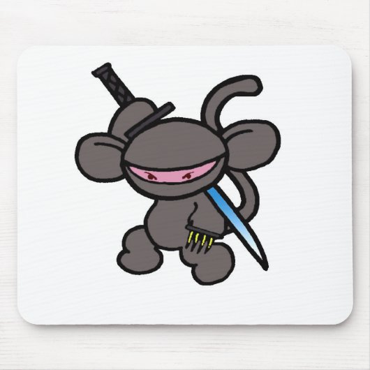 Black Ninja Claw-No Words Muismat (Voorkant)