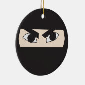 Black Ninja Keramisch Ornament (Rechts)