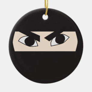 Black Ninja Keramisch Ornament