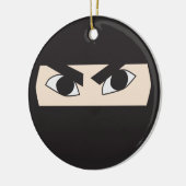 Black Ninja Keramisch Ornament (Links)