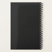 Black Noir Classic Monogram Persoonlijk Wekelijks Planner (Achterkant)
