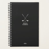 Black Noir Golf Club Personal Weekly Planner (Voorkant)