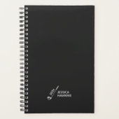 Black Noir Golf Club Personal Weekly Planner (Voorkant)