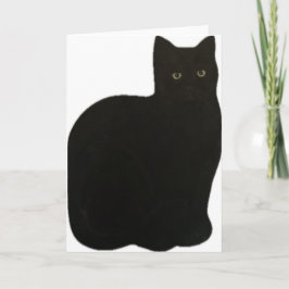 Black Noir Kat Kitten Maureen Girard Familiair Hui Kaart