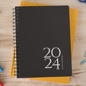 Black Noir Personal Weekly Planner