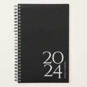 Black Noir Personal Weekly Planner (Voorkant)