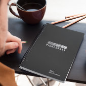 Black Noir Pickleball Personal Weekly Planner