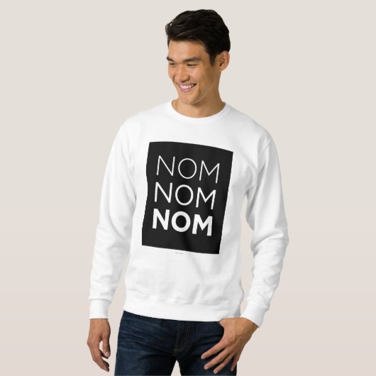 Black Nom Nom Nom Trui (Voorkant volledig)