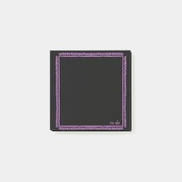 Black Notes with Fluorescent Pink Border