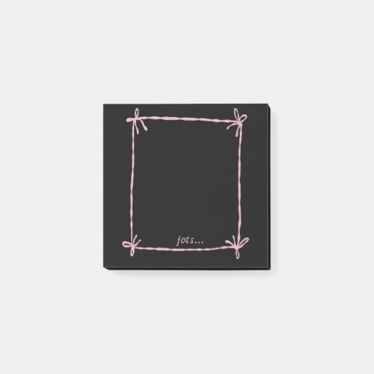 Black Notes with Pink Ribbon Frame (Voorkant)