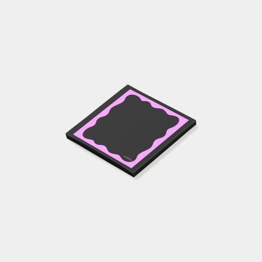 Black Notes with Squiggly Pink Frame  (Schuin)