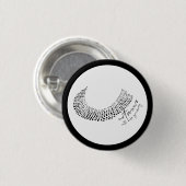 Black Notorious RBG Women Right Ronde Button 3,2 Cm (Voorkant /achterkant)