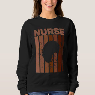 Black Nurse Afro Melanin Black History Afrikaanse  Trui