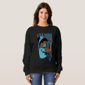 Black Nurse Black Girl Magic Arican American Nurse Trui (Voorkant volledig)