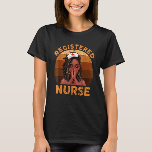 Black Nurse Black Girl Magic Strong For Black Hist T-shirt (Voorkant)