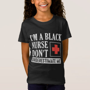Black Nurse Energetic African American History T-shirt
