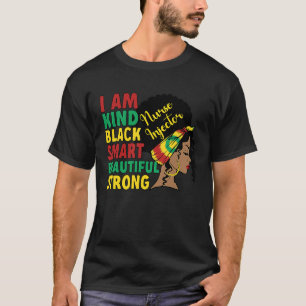 Black Nurse Injector African American Aesthetics N T-shirt