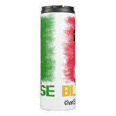 Black Nurse Magic: zelfverzekerde, moedige geest Thermosbeker (Achterkant)