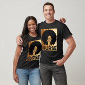 Black Nurse Melanin Afro Black History Pride Afric T-shirt (Unisex)