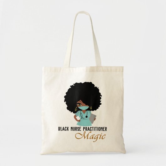 Black Nurse Practitioner Magic Nurse Women 2021 Tote Bag (Voorkant)
