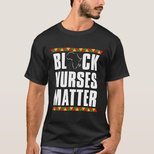 Black Nurse Worth Equality Gift voor Afro-Amerika T-shirt (Voorkant)