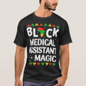 Black Nurses Medical Assistant Magic Black History T-shirt (Voorkant)