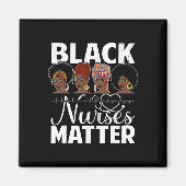 Black Nurses Problem - African American Afro Nurse Magneet (Voorkant)