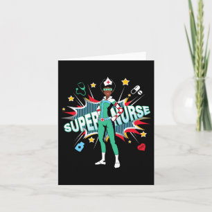 Black Nurses Rock Shirt Super Hero Funny Black Rn Kaart
